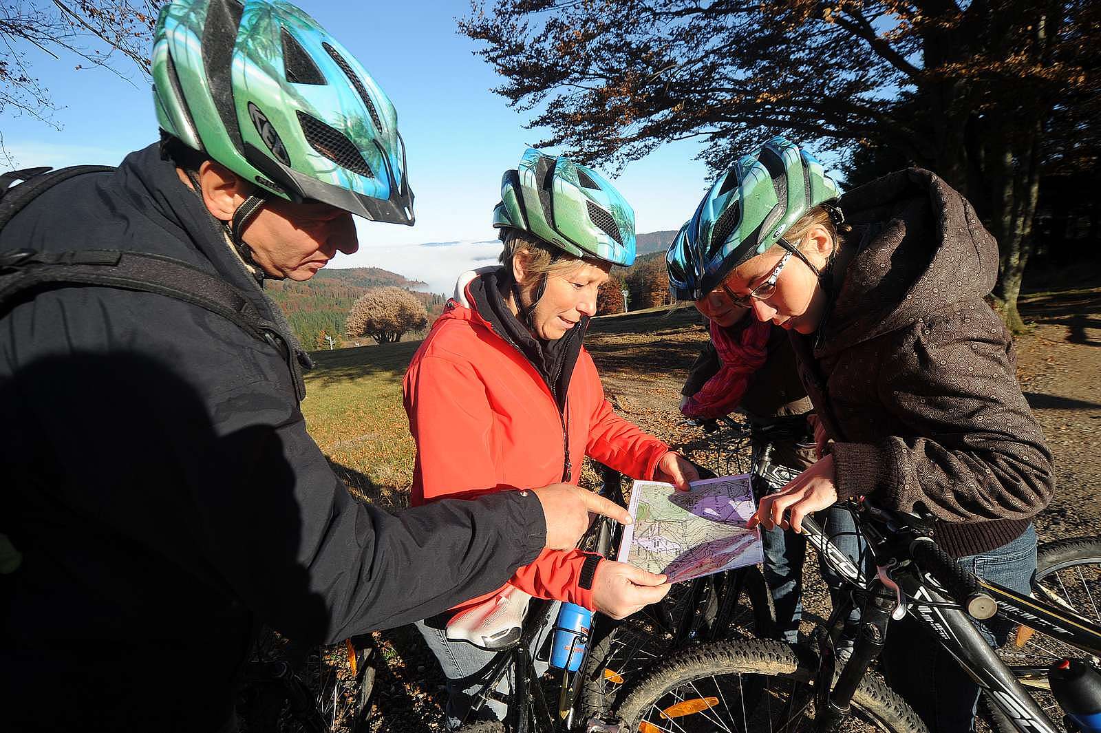 Mountain bike in the Champ du Feu