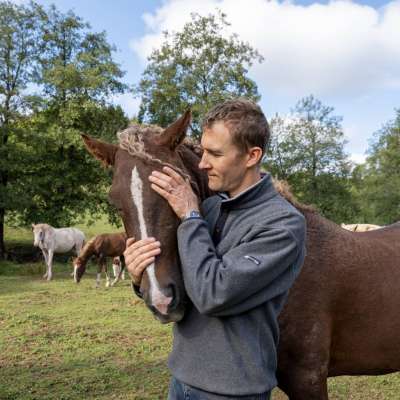 Les expériences buissonnières : Nicolas murmure aux oreilles des juments