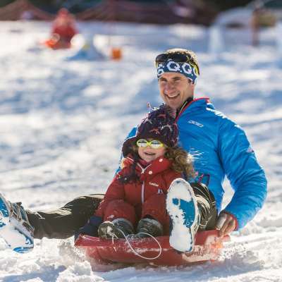 Luge tractée au Champ du Feu